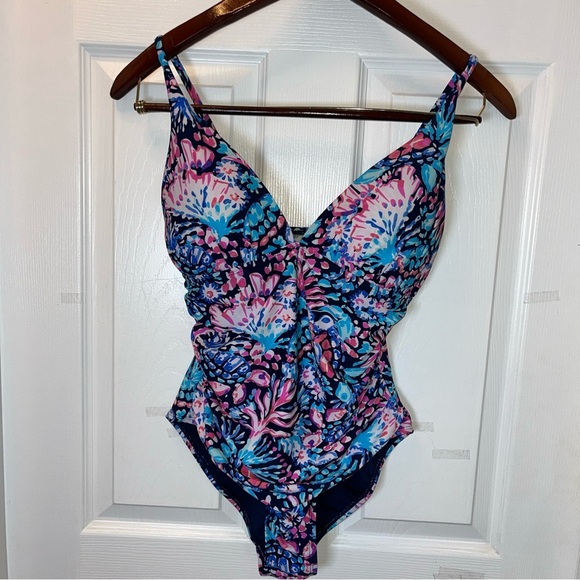 Stella Parker Floral One-Piece Swimsuit size small - Picture 1 of 5